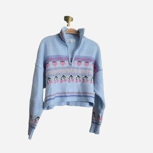 Chic Pastel Patterned Sweater